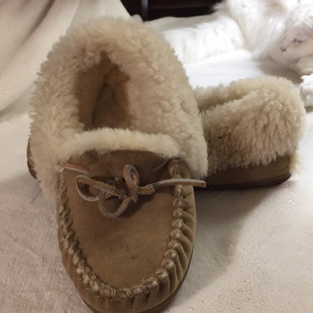 L.L. Bean Wicked Good Shearling Moccasins